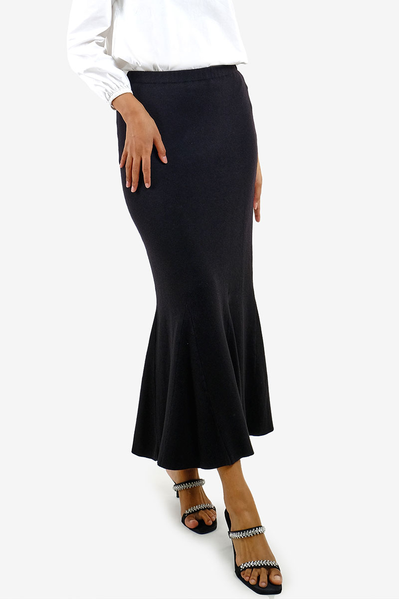 Amiyah Mermaid Skirt - Black - Poplook.com
