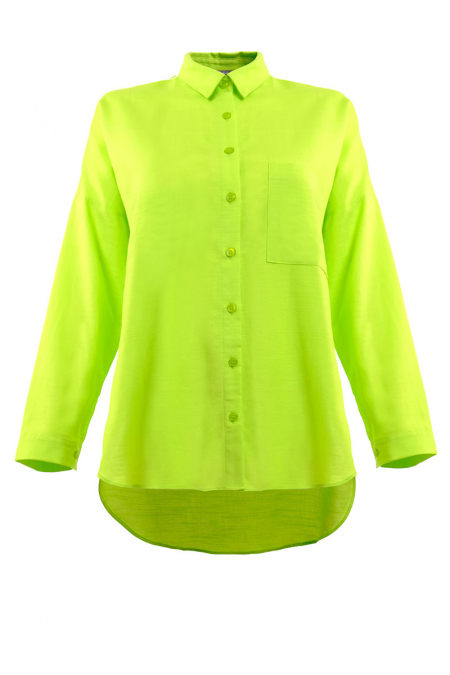 Bittania Front Button Shirt - Lime