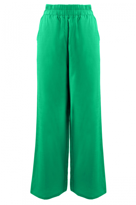 Eldana Wide Legged Pants -  Jade Green