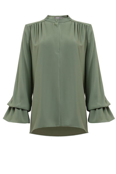Nickie Henley Button Blouse