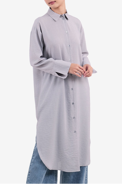 Rozlyn Front Button Shirt Tunic