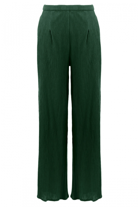 Dailyn Wide Legged Pants - Forest Green