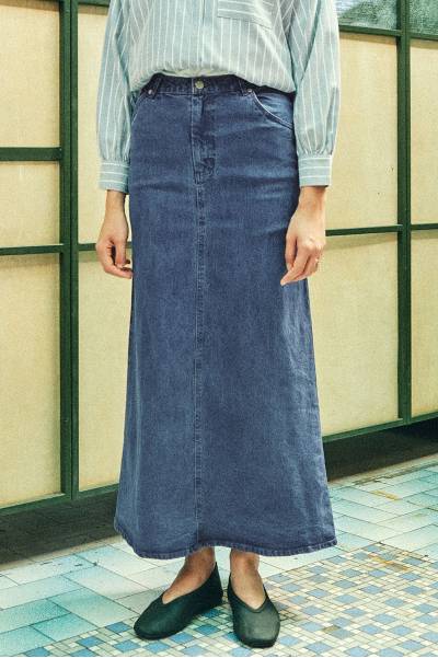 COTTON Reyyan A-line Denim Skirt 2.0