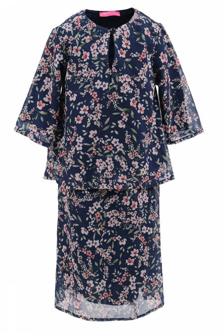 KIDS Mahira Set - Navy Garden
