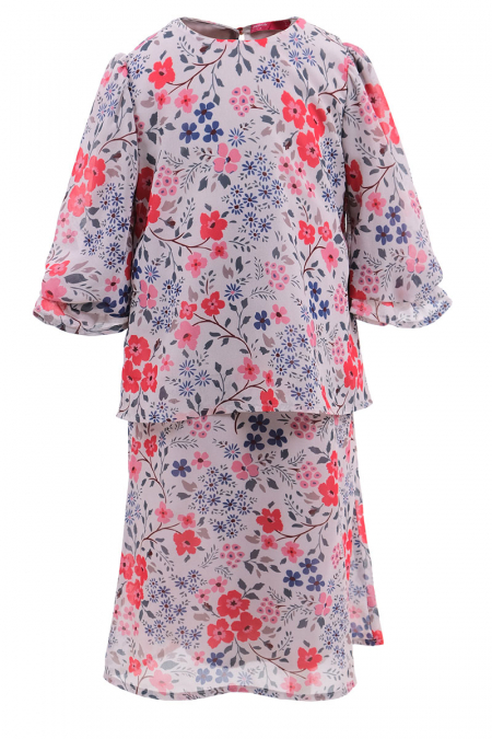 KIDS Luyina Set - Grey Multi Flora
