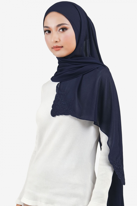 Shadiya Rectangle Chiffon Headscarf - Eclipse
