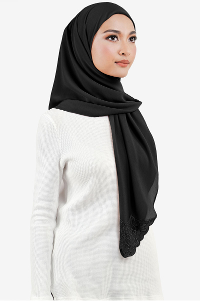 Safia Square Chiffon Headscarf