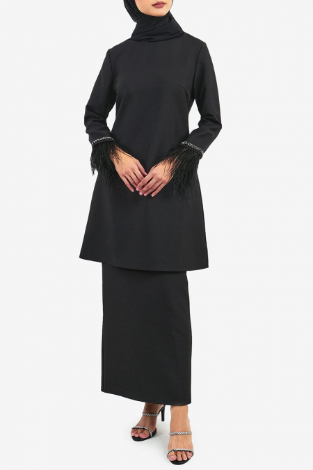 Meissa Blouse & Skirt - Black