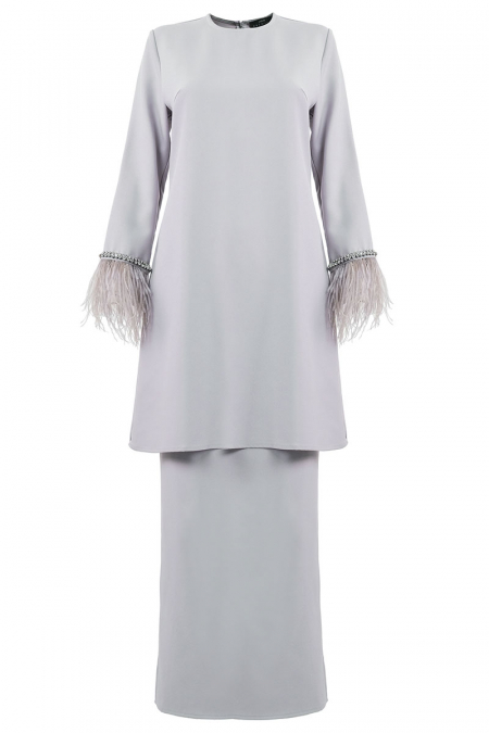 Meissa Blouse & Skirt - Silver