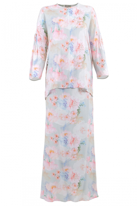 Fitya Blouse & Skirt - Multifloral Ink