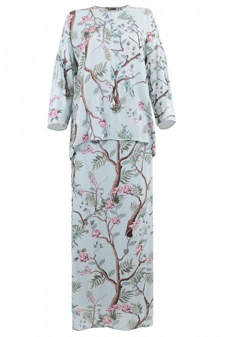 Fitya Blouse & Skirt - Blue Eden