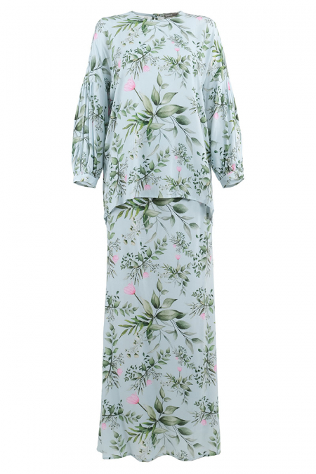 Zuhayra Blouse & Skirt - Blue Orchard