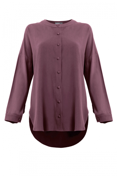 Rhayna Front Button Blouse - Fig