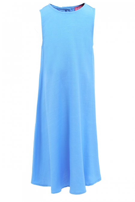 KIDS Ceria Flared Dress - Sky Blue