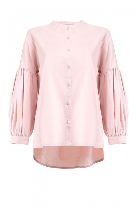 Chayse Lantern Sleeve Blouse - Soft Pink