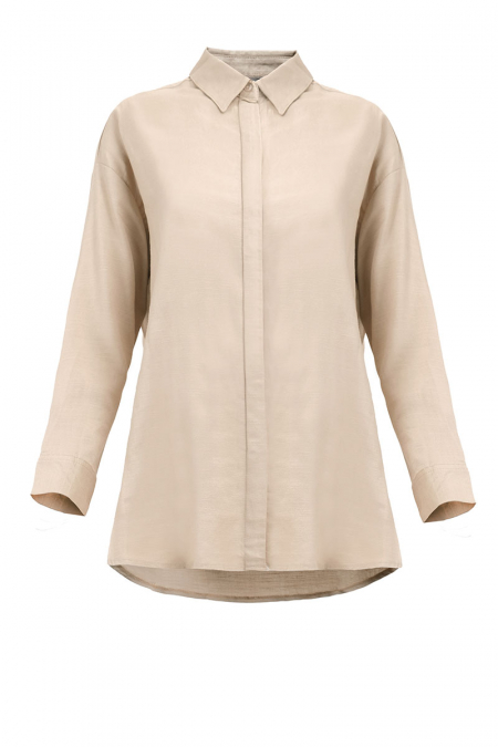 Osenna Front Button Shirt - Sand