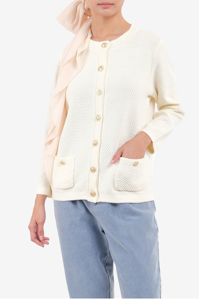 Saylor Knitted Front Button Cardigan