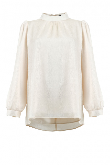Creelynn Flared Blouse - Cream