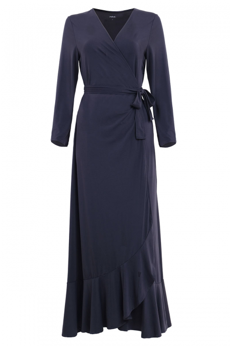 Malania Tie-Front Swim Cardigan - Midnight Blue