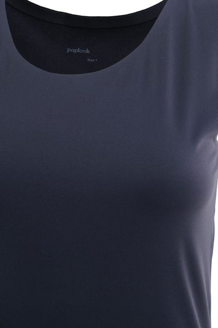 Pomare Sleeveless Swim Top - Midnight Blue
