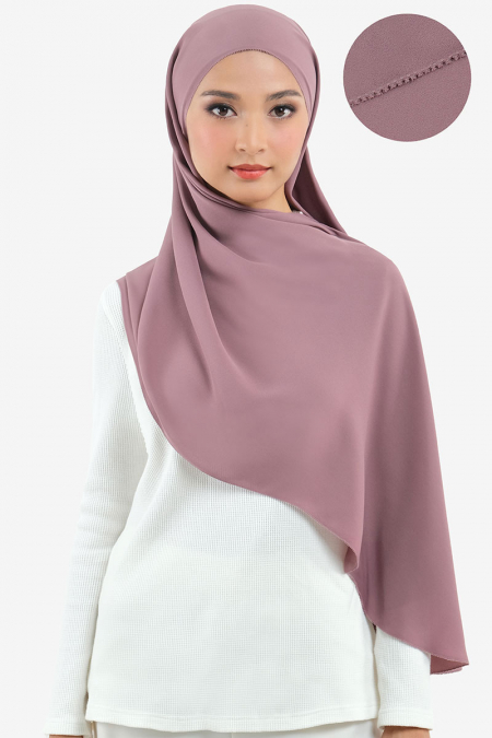 PRE-ORDER Janie Eyelash Headscarf - Deep Mauve