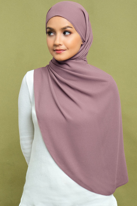 Janie Eyelash Headscarf - Deep Mauve