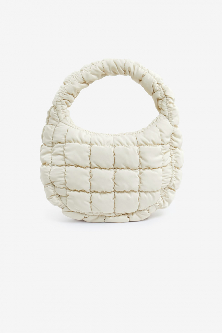 Cloud Quilted Small Bag - Coconut