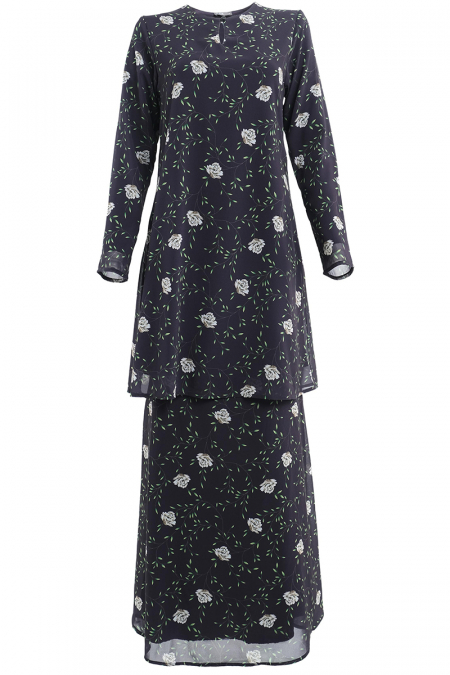 Gembira Blouse & Skirt - Midnight Gardenia