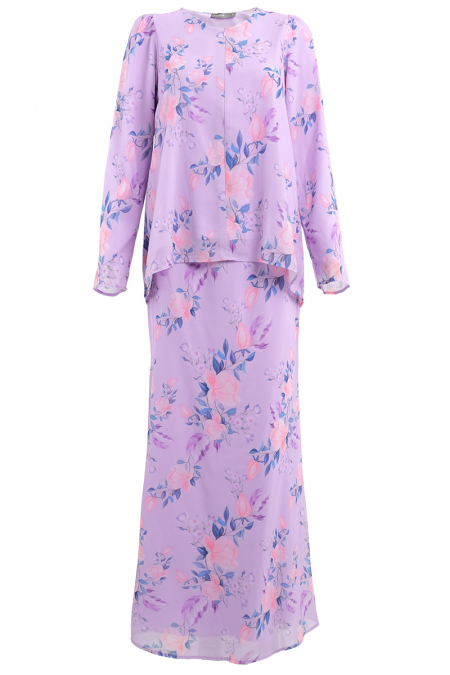Riang Blouse & Skirt - Lilac Peony