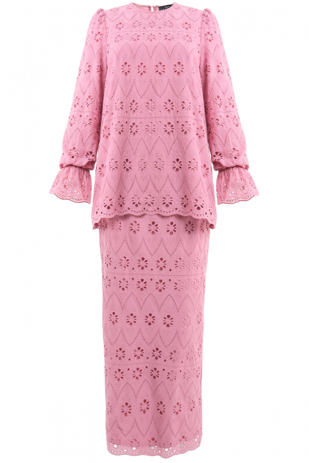 COTTON Semanggi Blouse & Skirt - Sakura Pink