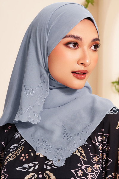 Fauziah Rectangle Chiffon Headscarf