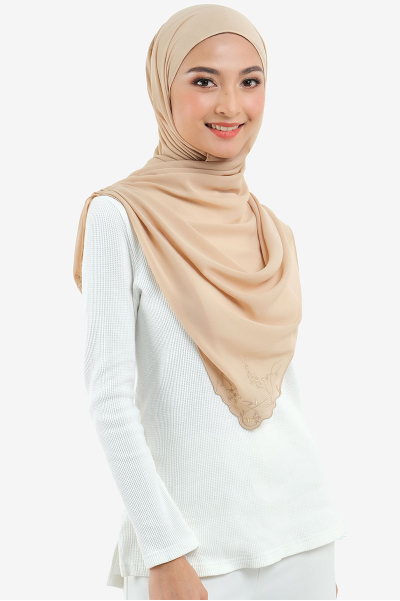 Fauziah Rectangle Chiffon Headscarf