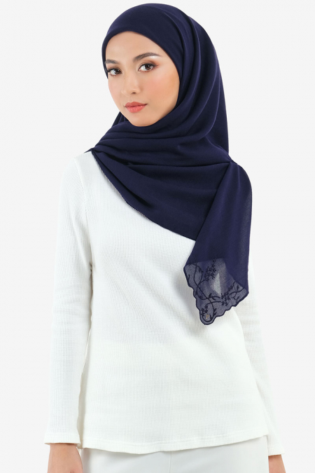 Dayana Square Voile Headscarf - Eclipse