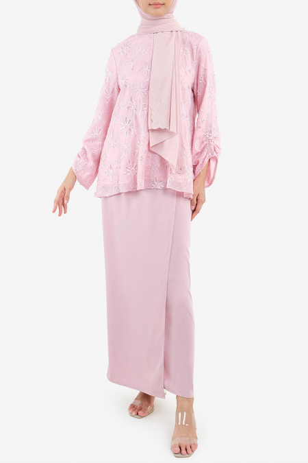 Neelam Blouse & Skirt - Rose Pink