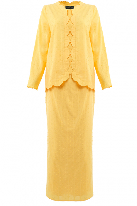 COTTON Alamanda Blouse & Skirt - Yolk Yellow