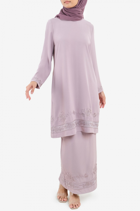 Biduri Blouse & Skirt - Lilac Ash
