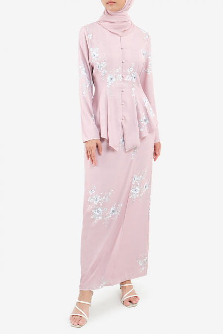 Safira Blouse & Skirt - Pink Print