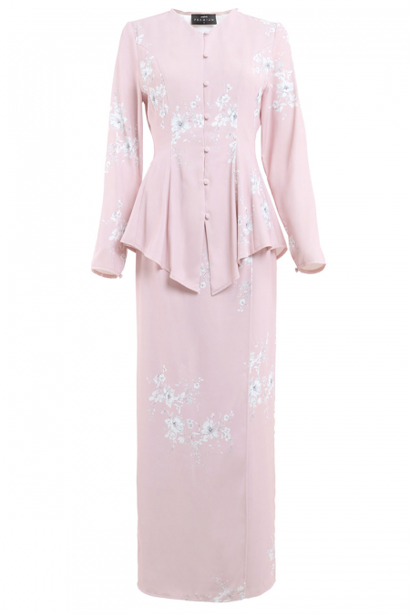 Safira Blouse & Skirt - Pink Print