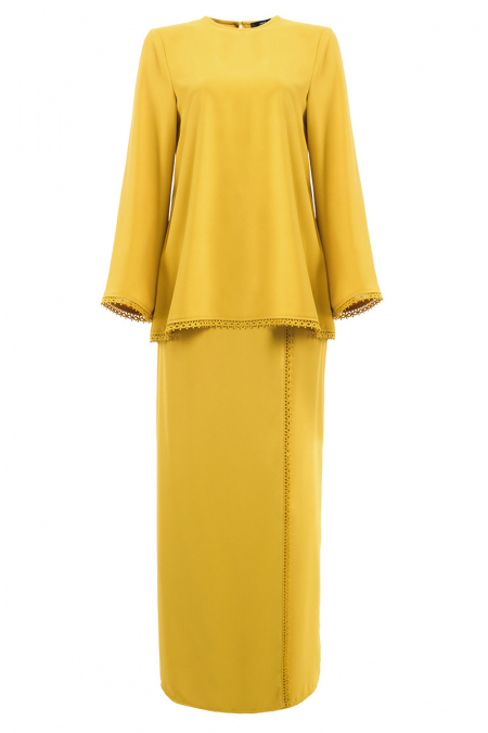 Beryl Blouse & Skirt - Mustard