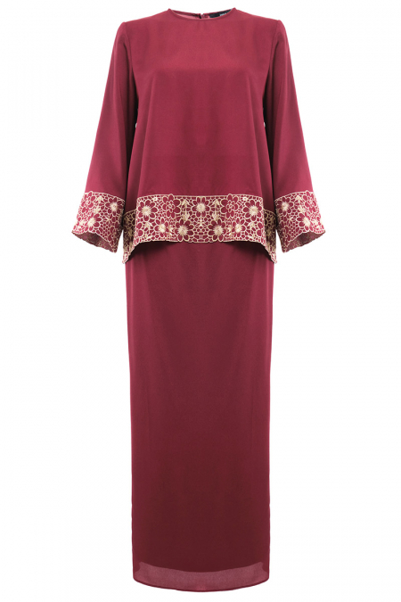 Lolite Blouse & Skirt - Deep Wine