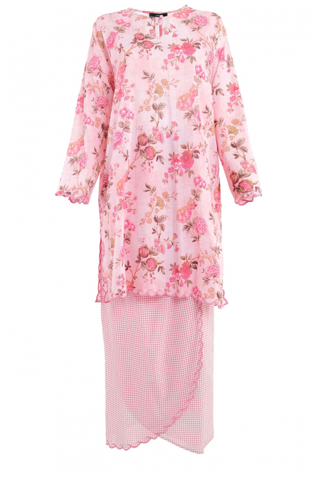 COTTON Banang Blouse & Skirt - Pink