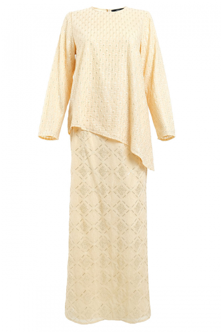 Mahkota Blouse & Skirt - Cornsilk