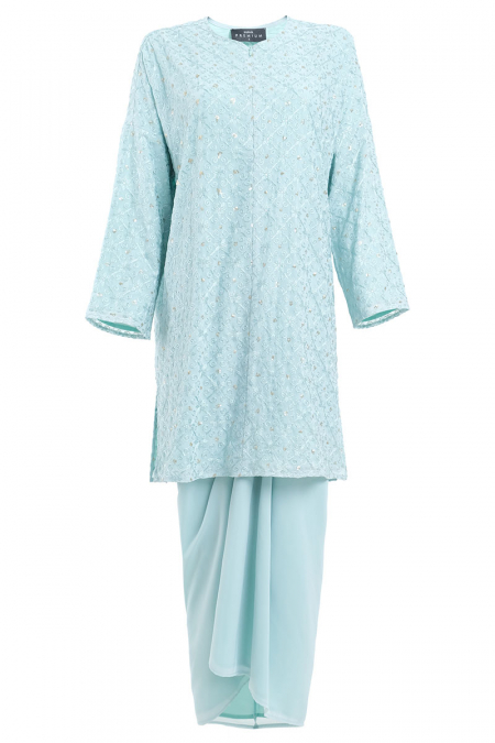 Melawati Blouse & Skirt - Aquafoam