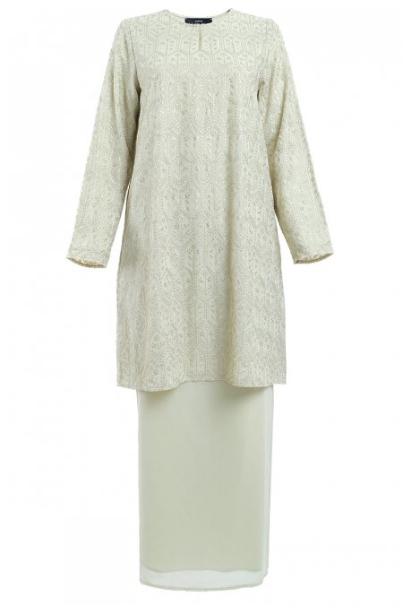 Kayangan Blouse & Skirt - Apple Cream