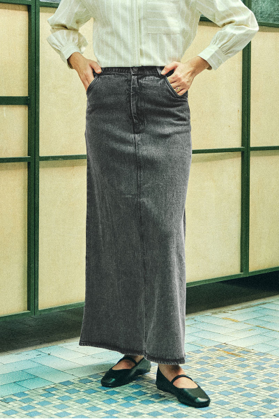 COTTON Reyyan A-line Denim Skirt 2.0