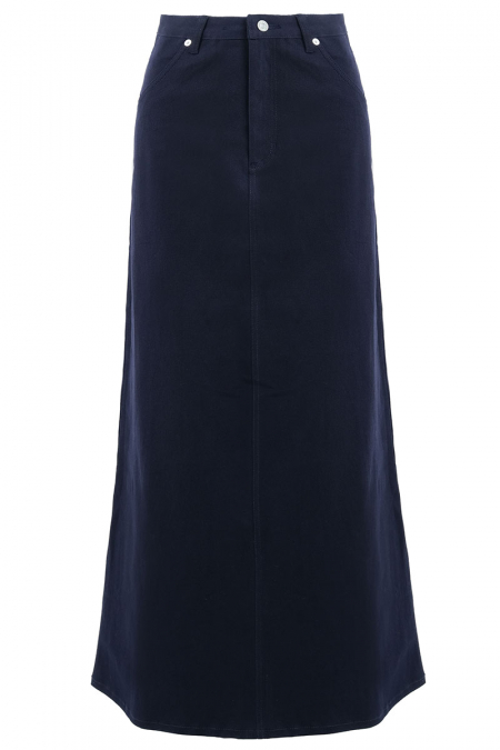 COTTON Reyyan A-line Denim Skirt 2.0 - Graphite Blue