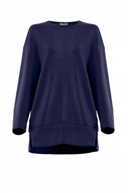 Christa Round Neck Blouse - Eclipse