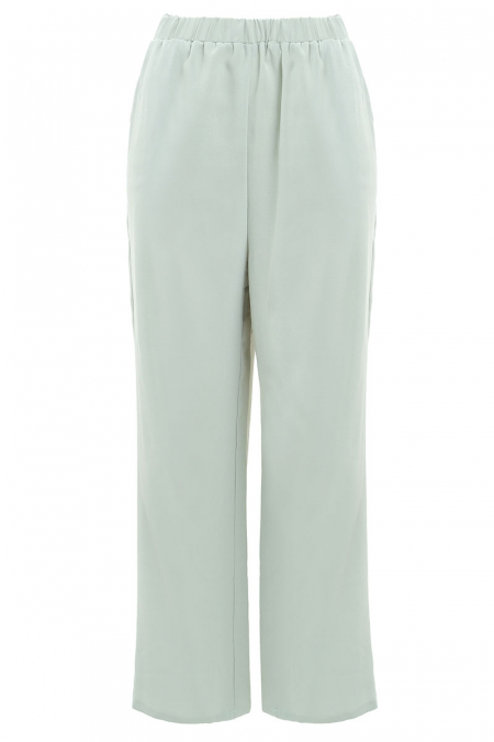 Sarena Straight Cut Pants - Seafoam