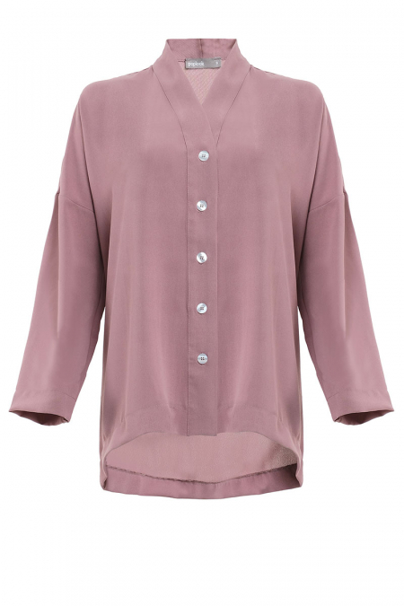 Umida Drop Shoulder Blouse - Rose Taupe