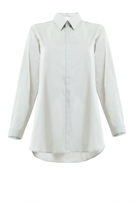 Raima Front Button Shirt - Grey Oak